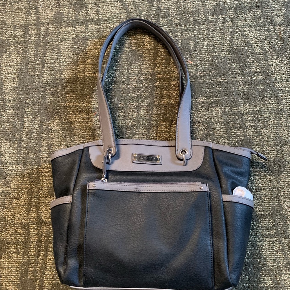 Rosetti Black Gray Shoulder Bag EUC